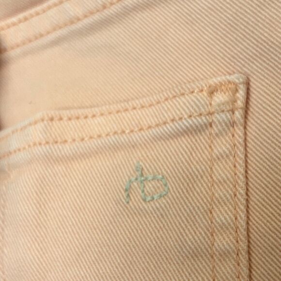 Rag & Bone Jeans Women’s 29 X 26 Peach High Rise Skinny Made USA Spring - Picture 6 of 10
